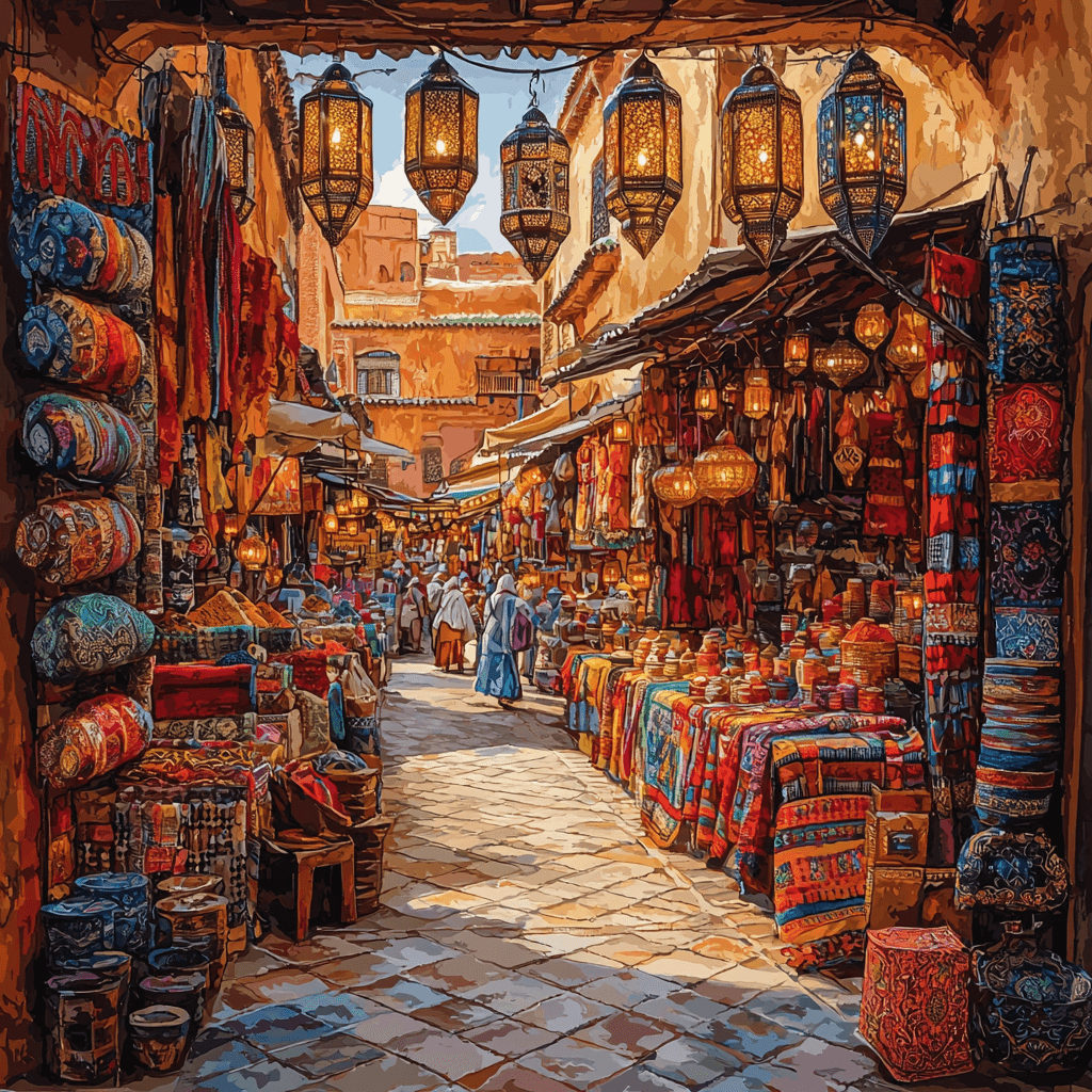 Marrakech Souks Paint By Number