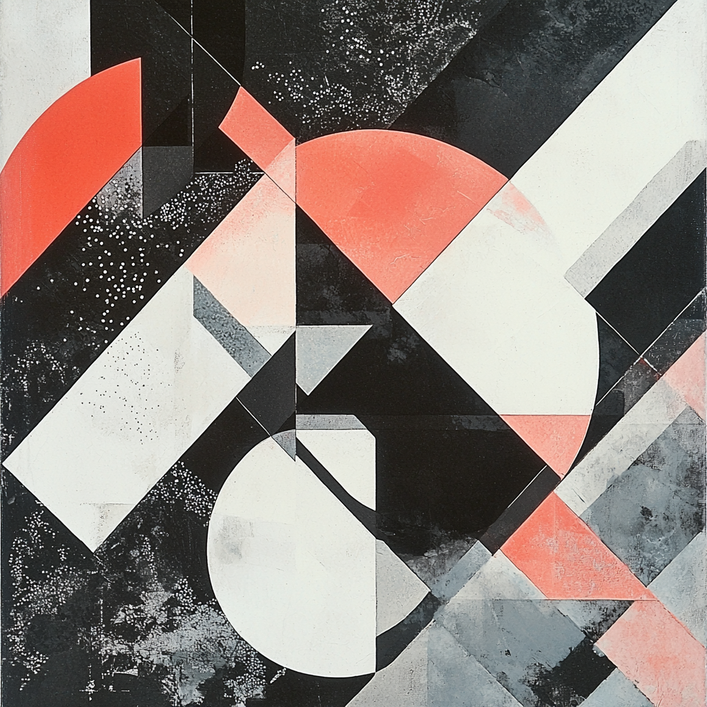 Kazimir Malevich Inspired Layered Dynamics Numbered Painting Kits