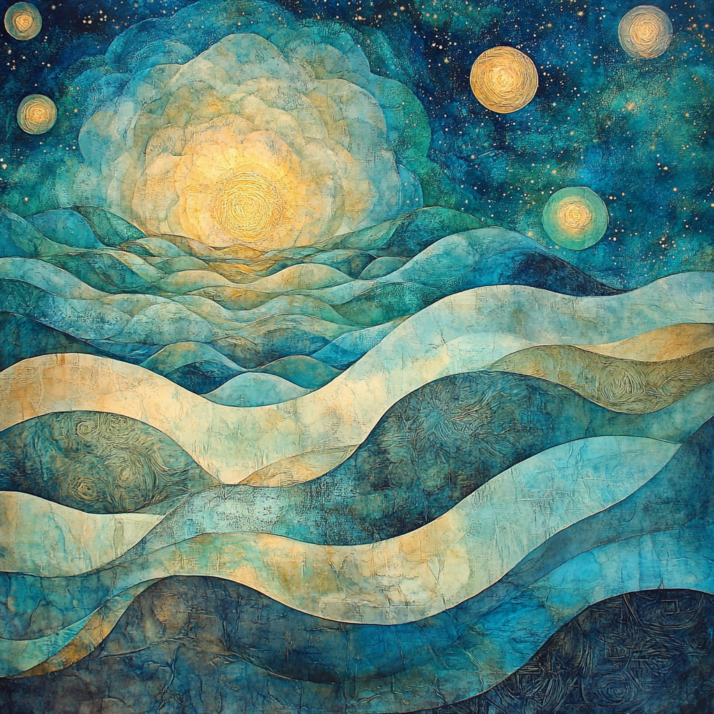 Max Ernst Inspired Dreamscape Of Cosmic Whispers painting number kit