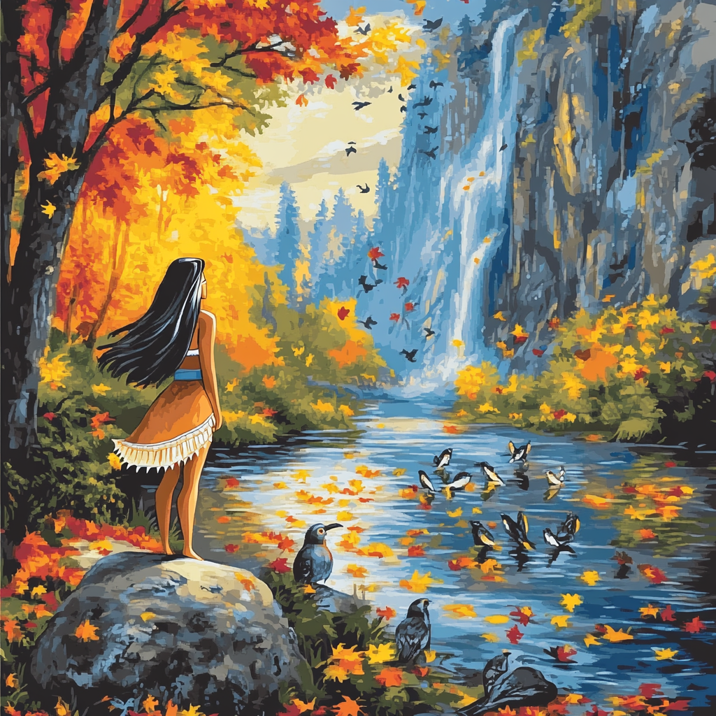 Pocahontas River Song paint by color