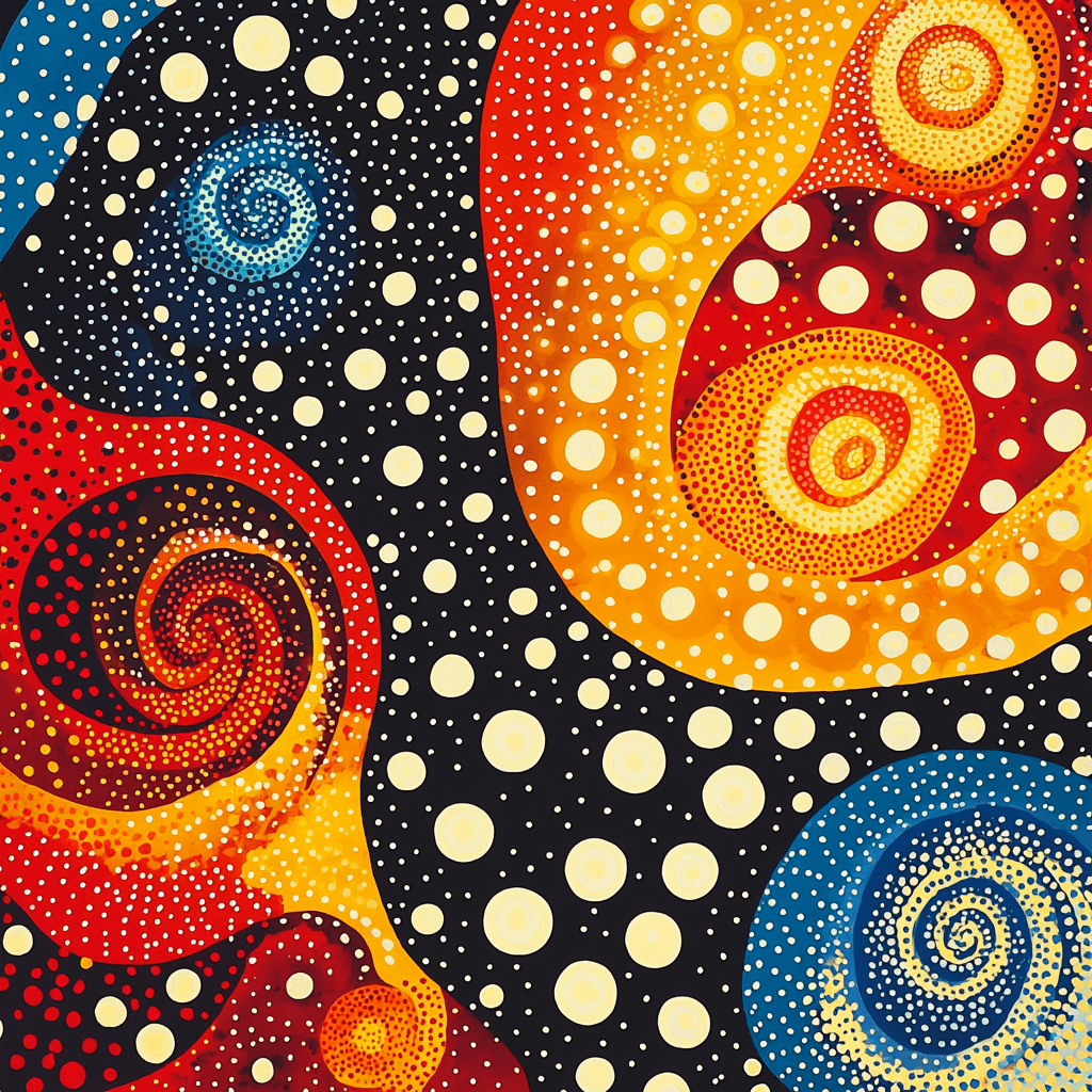 Yayoi Kusama Inspired Kaleidoscopic Harmony Paint By Number