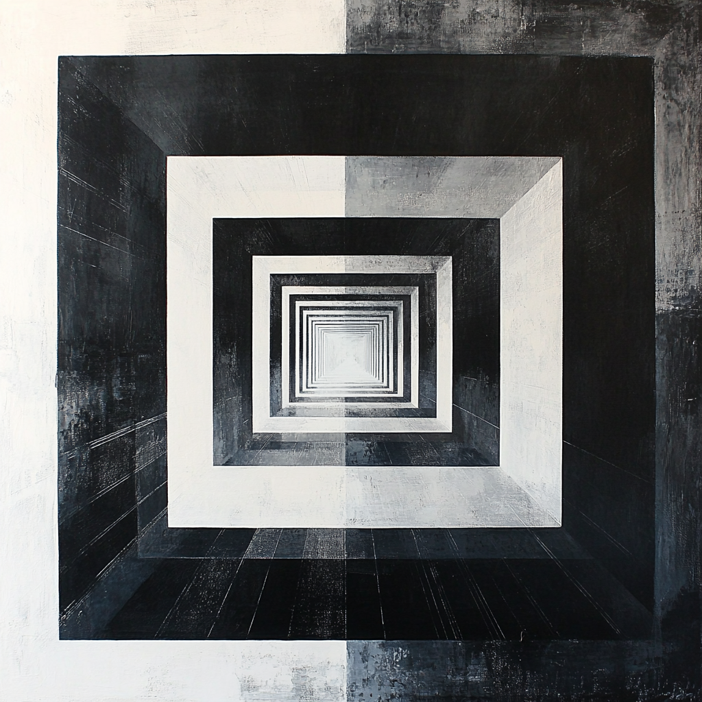 M.C. Escher Inspired Recursive Hall Of Mirrors DIY paint by numbers