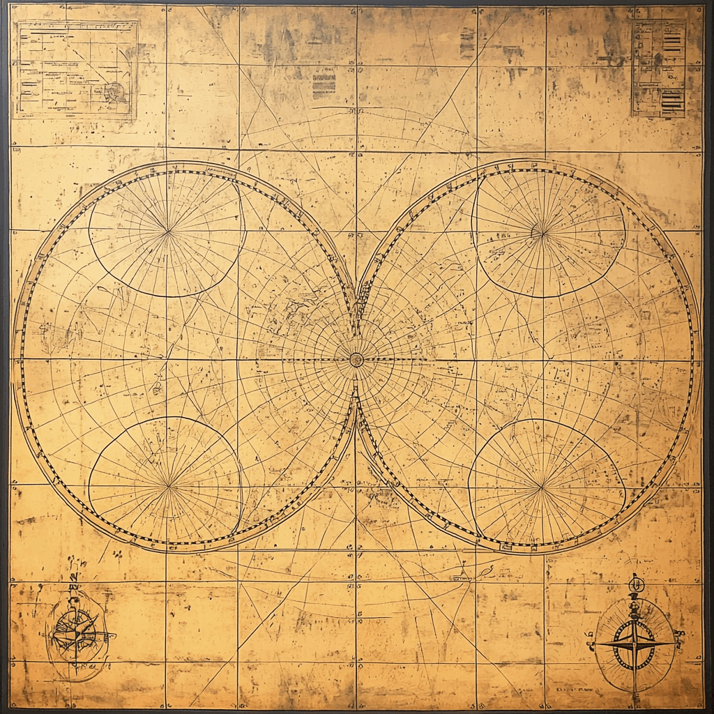 Leonardo Da Vinci Inspired Historic Globe Trotter Paint By Numbers Art