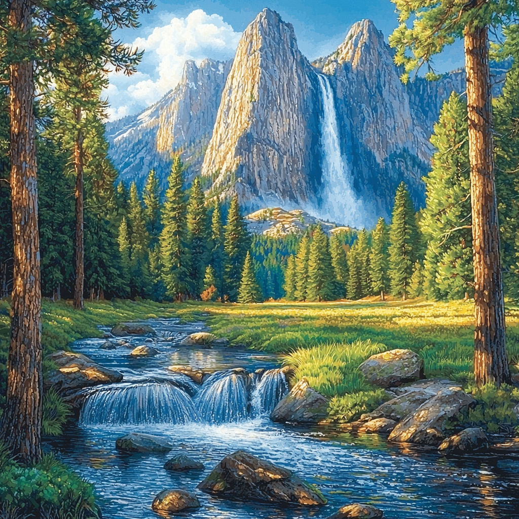 Yosemite Valley - USA Paint By Numbers