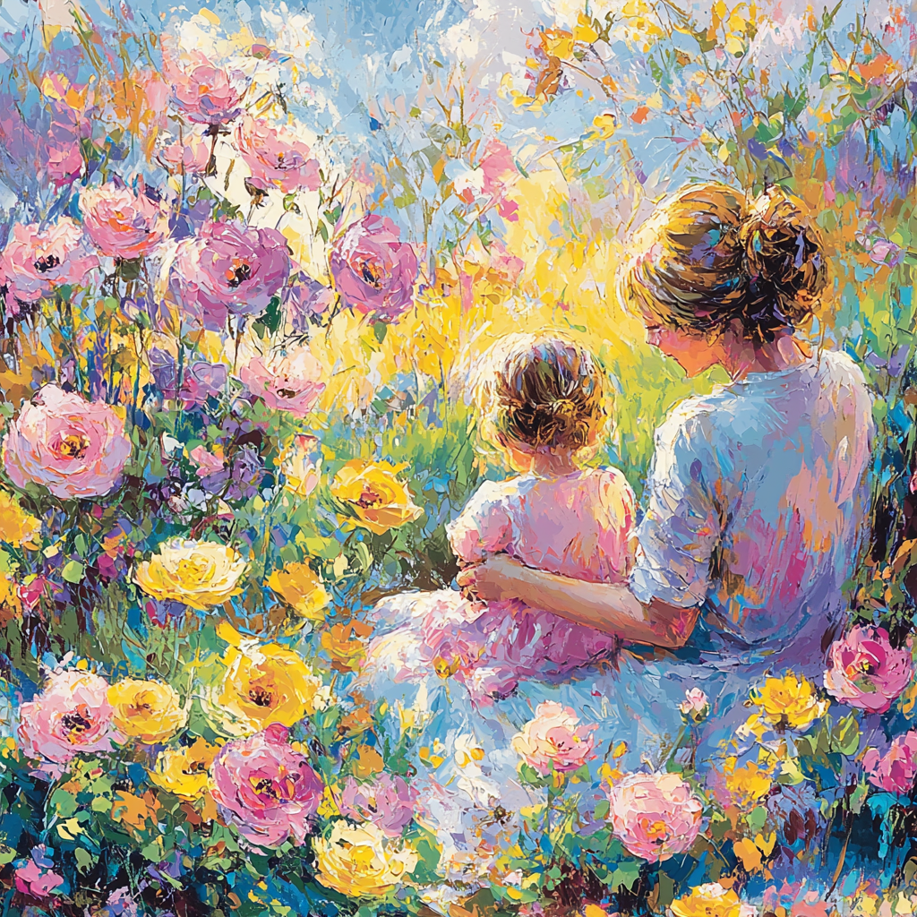 A Mother's Garden Of Love Numbered Painting Kits