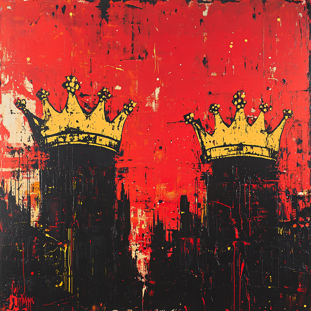 Jean-Michel Basquiat Inspired Astral Crown Painting by numbers kit