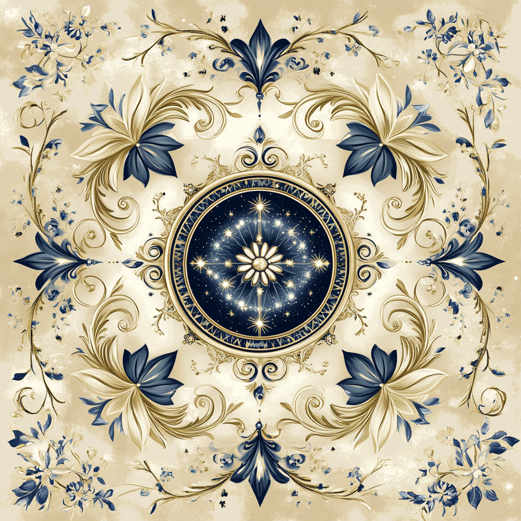 Alphonse Mucha Inspired Timeworn Constellation Painting by numbers kit