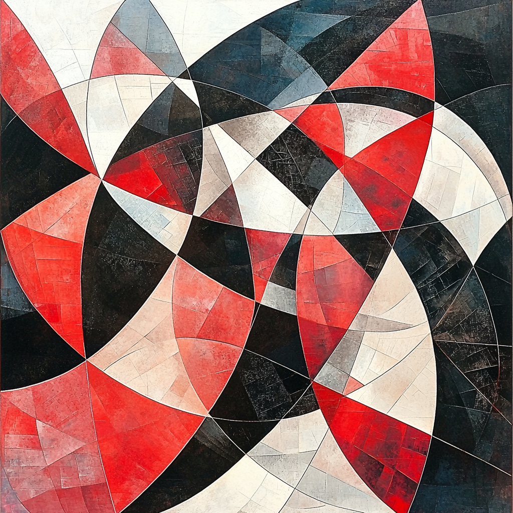 Kazimir Malevich Inspired Abstract Nexus Numbered Painting Kits