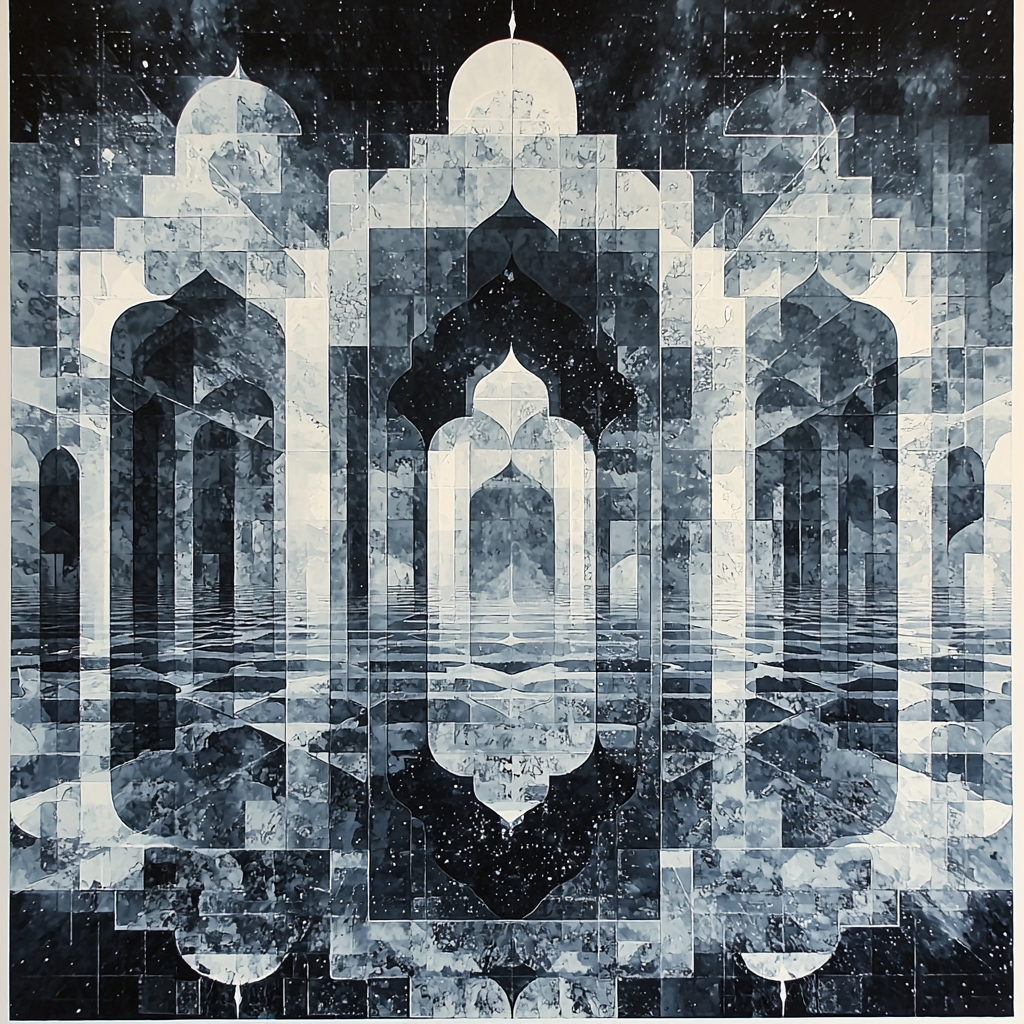 M.C. Escher Inspired Geometric Echoes Numbered Painting Kits