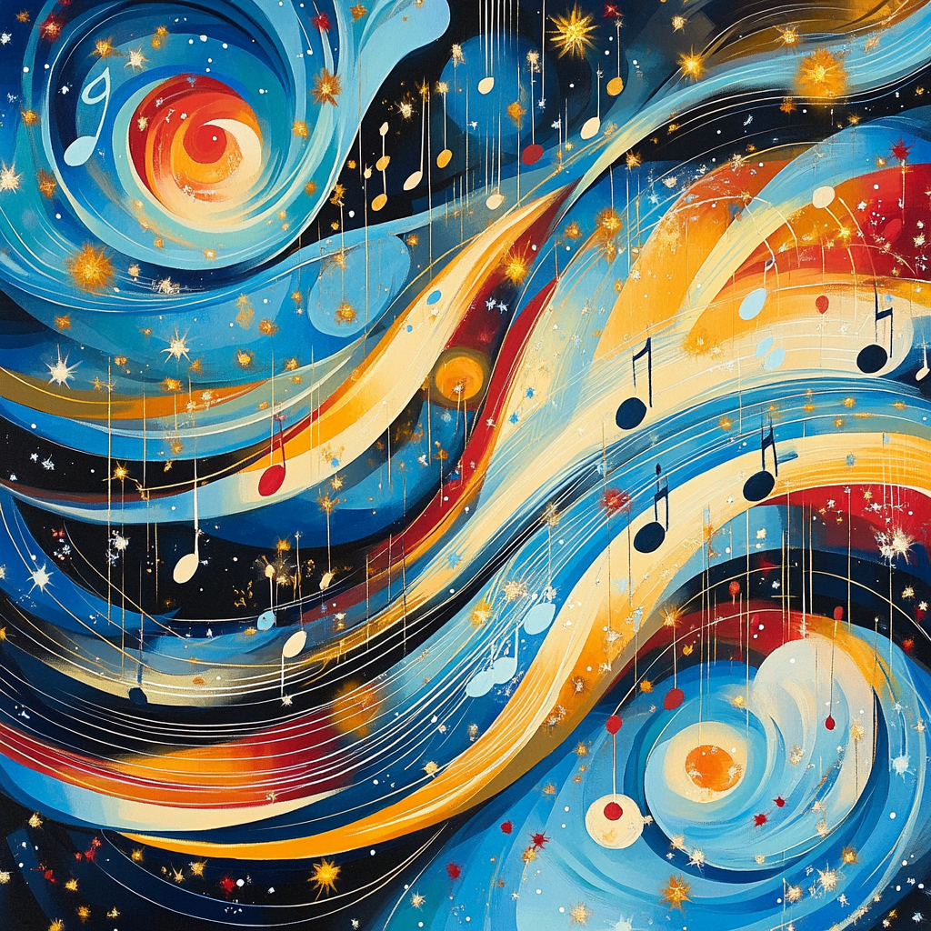 Paul Klee Inspired Cosmic Symphony paint by numbers