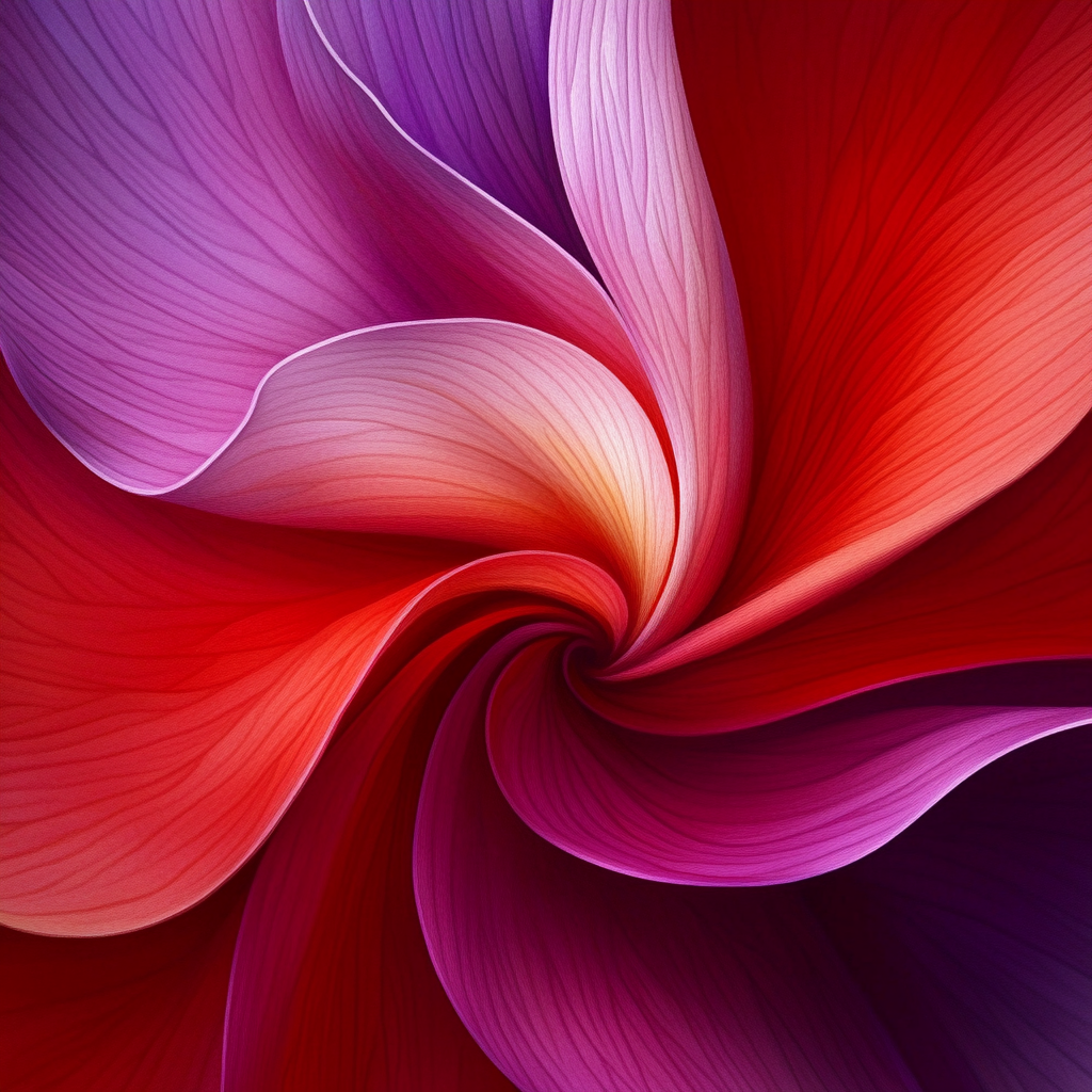 Georgia OKeeffe Inspired Enormous Red Petal Close Up paint by number