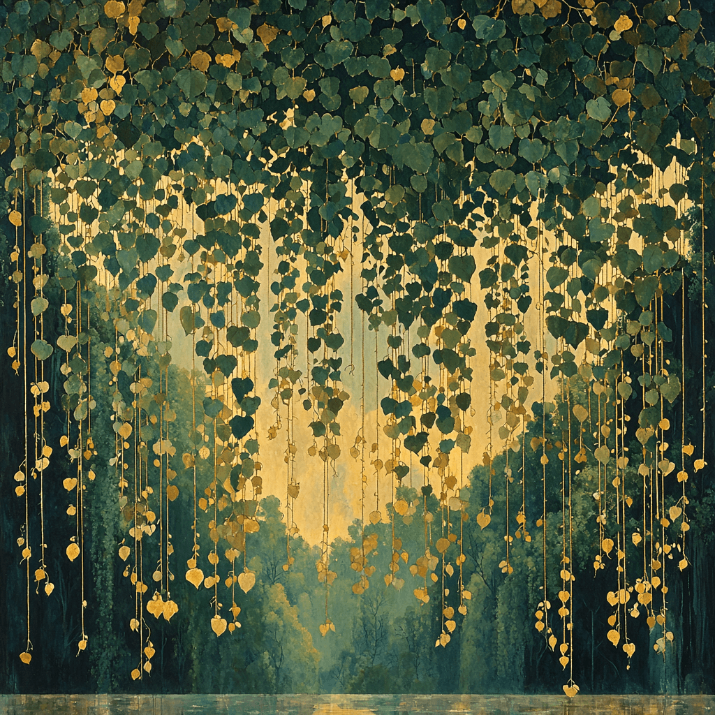 Alphonse Mucha Inspired Symphony Of Leaves Numbered Painting Kits