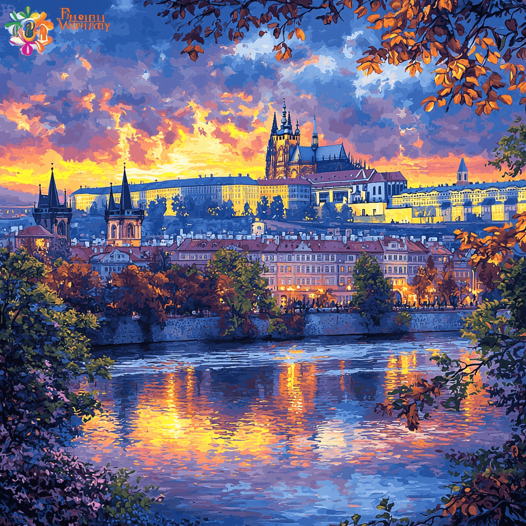 Prague Castle Paint By Numbers