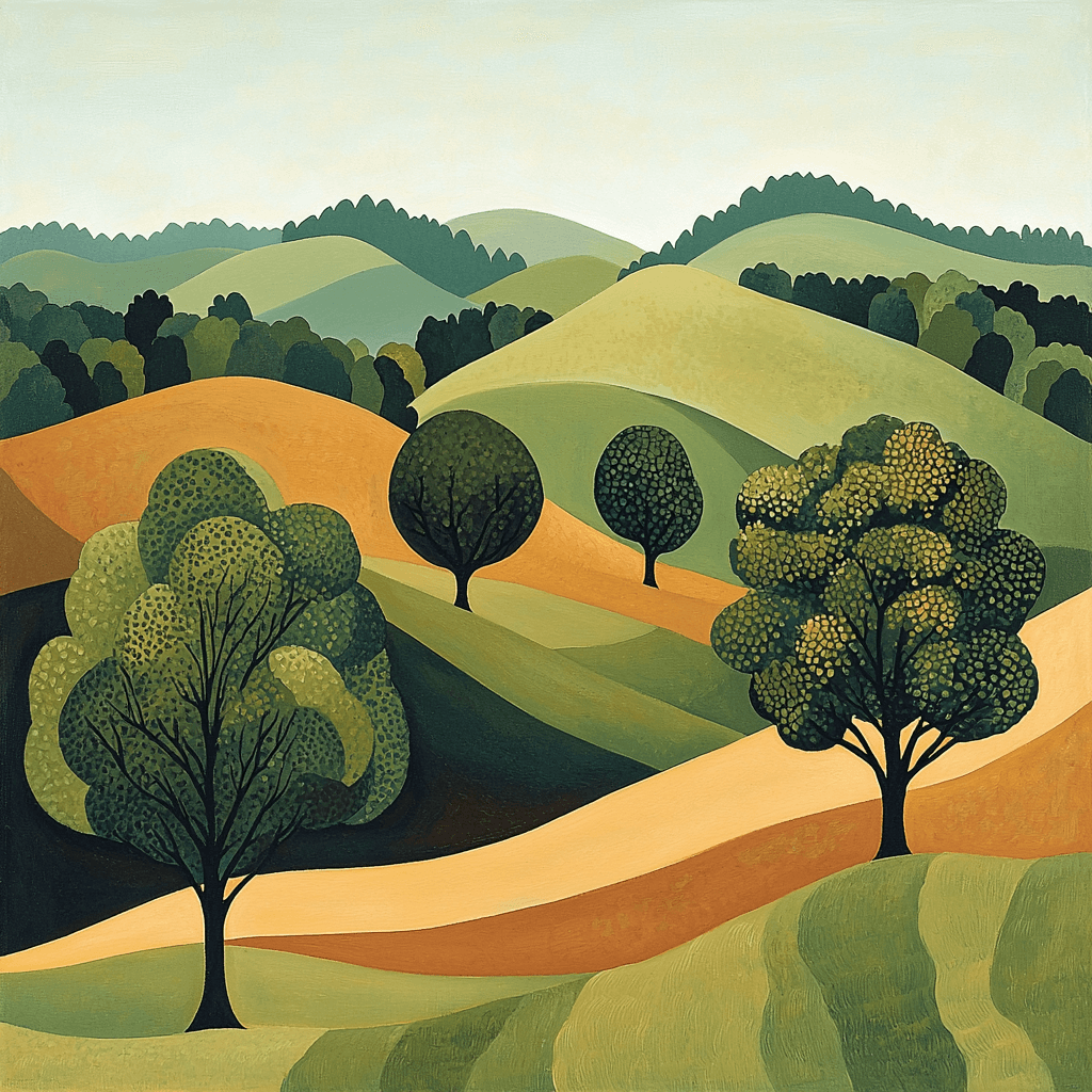 Nandalal Bose Inspired Echoes Of The Verdant Village Paint By Numbers Kits