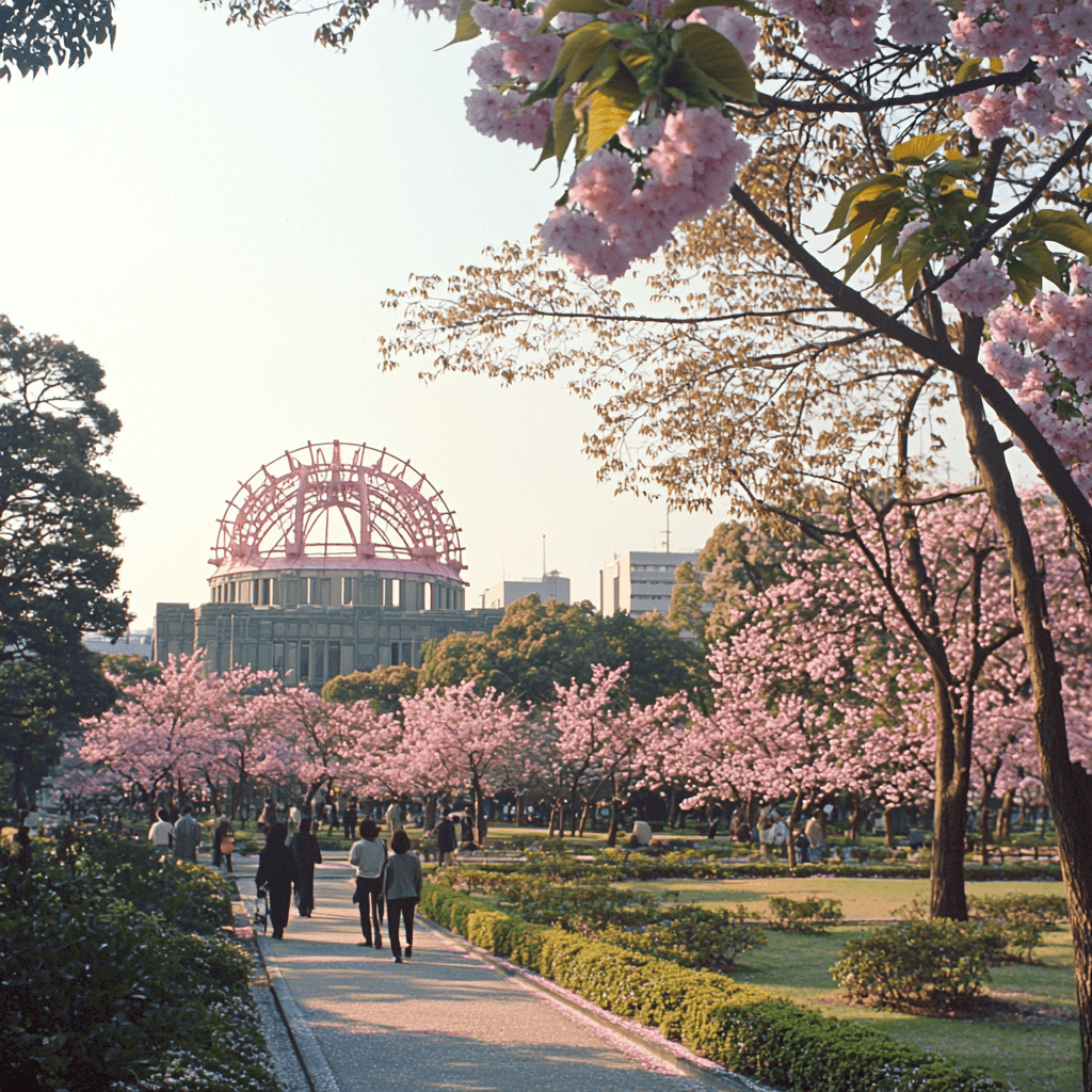 Hiroshima Peace Memorial Park Paint By Color