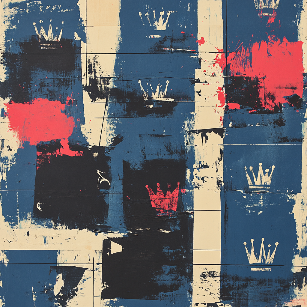 Jean-Michel Basquiat Inspired Fragmented Rhythm Painting by numbers kit