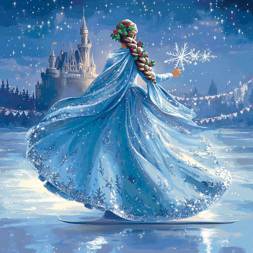 Starlit Princess Ice Carol Paint by numbers kits