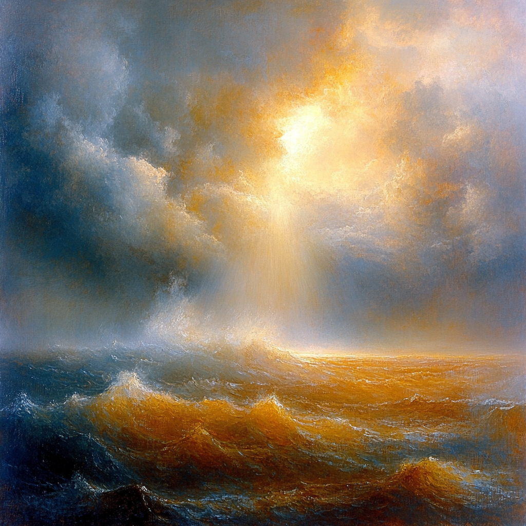 Turner Inspired Storm At Sea Paint by numbers art