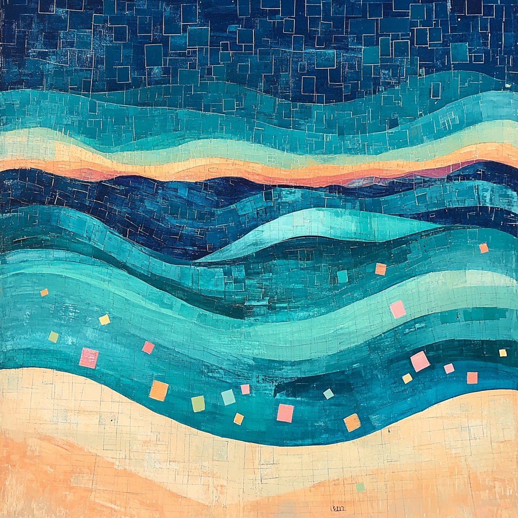 Paul Klee Inspired Ocean Of Notes Paint by numbers kits