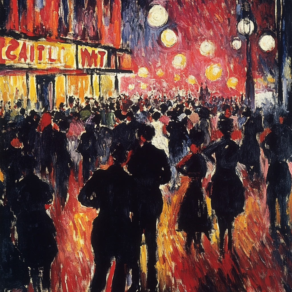 Henri De Toulouse-Lautrec Inspired Parisian Cabaret painting number kit