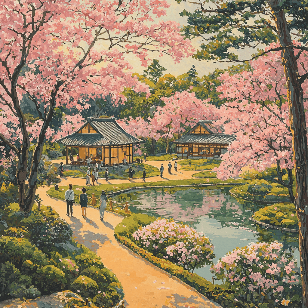 Shinjuku Gyoen National Garden Painting Number Kit