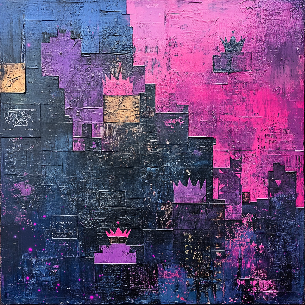 Jean-Michel Basquiat Inspired Cosmic Graffiti Archive DIY paint by numbers