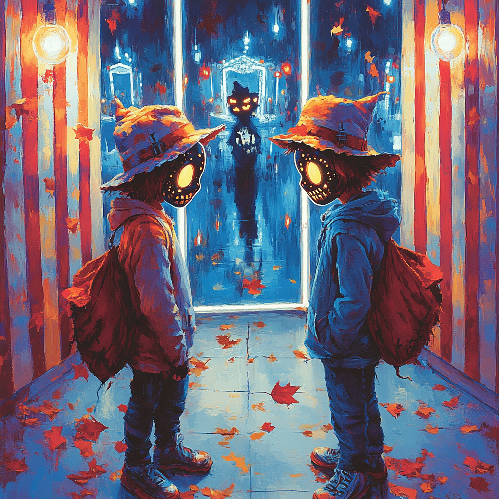 Haunted Carnival Mirror Maze Duel painting number kit