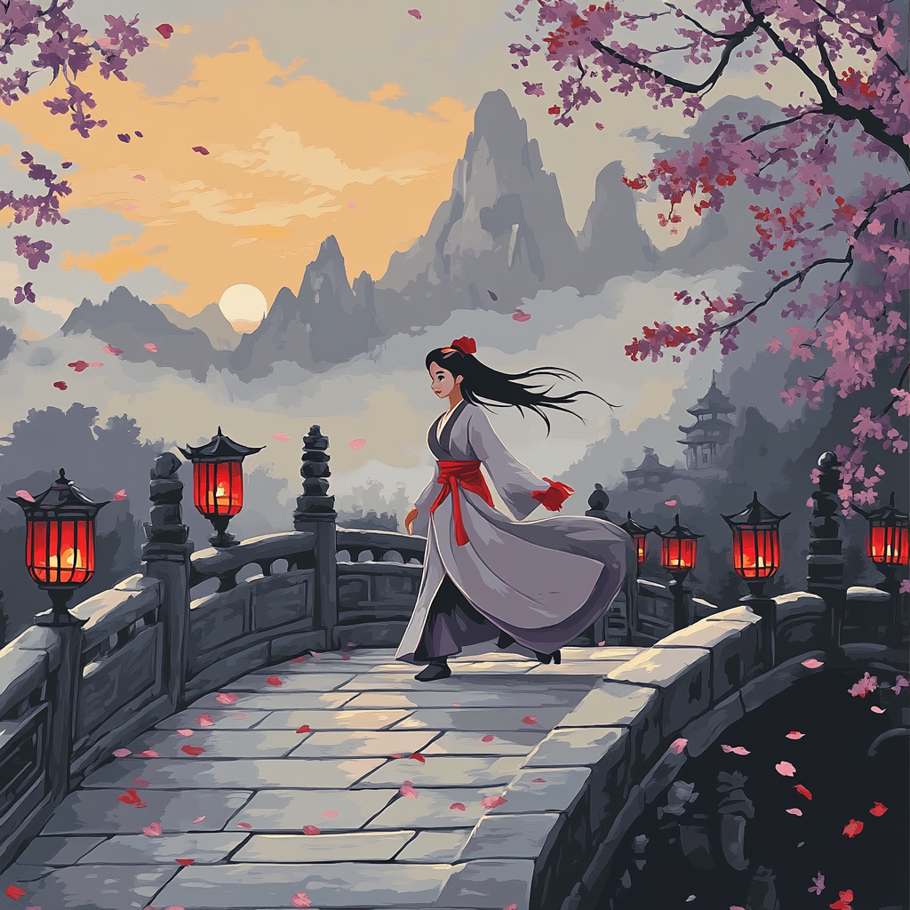 Mulan Courageous Walk Disney Inspired paint by numbers