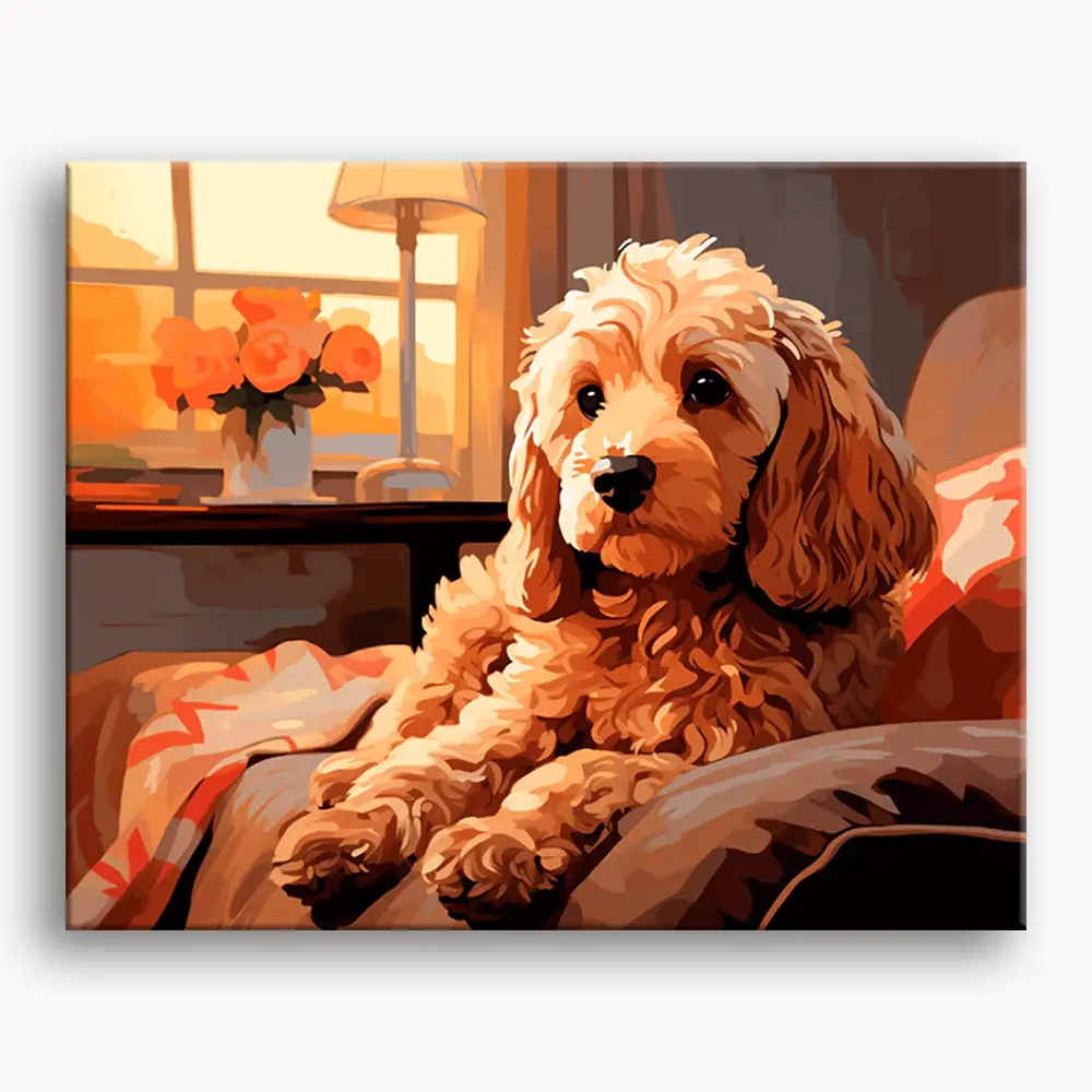 Happy Painting Exclusive DIY Paint by Number Kit Stress Relief Relaxation Toys Beginner Painting Kits Handicrafts with Lions Flowers & Birds Designs