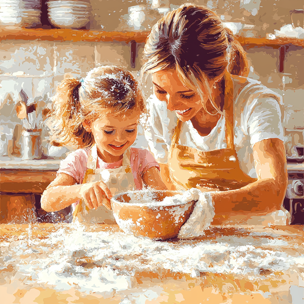 Mommy’s Little Chef Number Painting