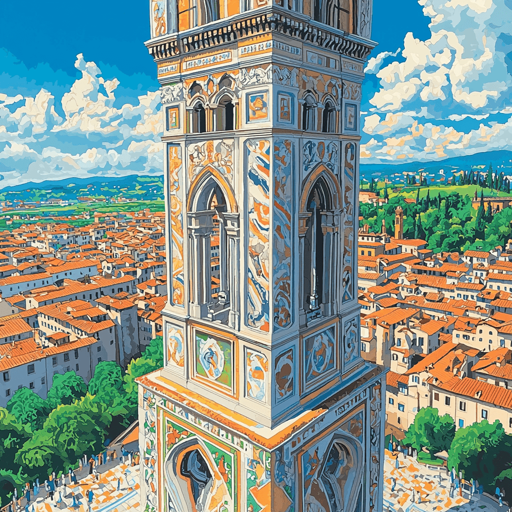 Giotto's Bell Tower Numbered Painting Kits