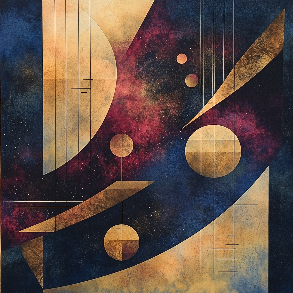 Paul Klee Inspired Cosmic Rhythm painting number kit