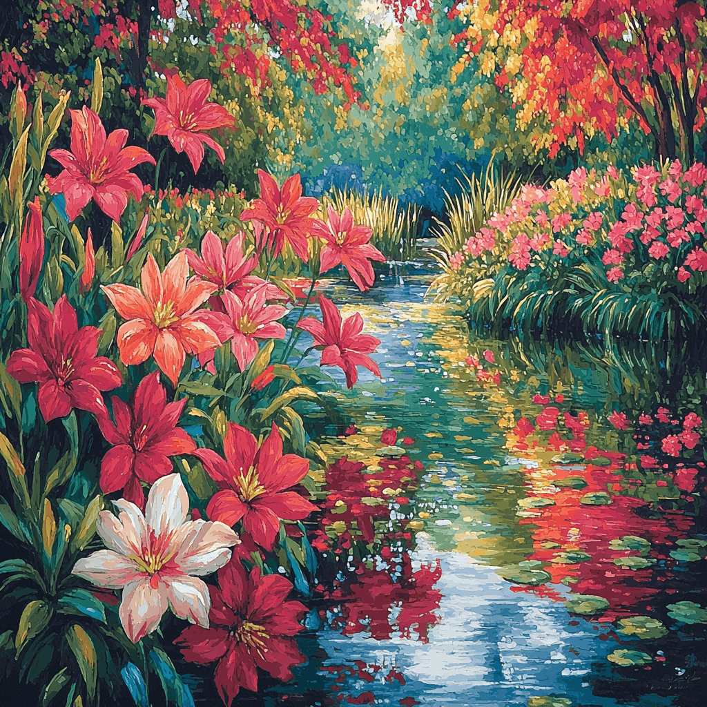 John Singer Sargent Inspired Floral Reflections Paint By Numbers Kits