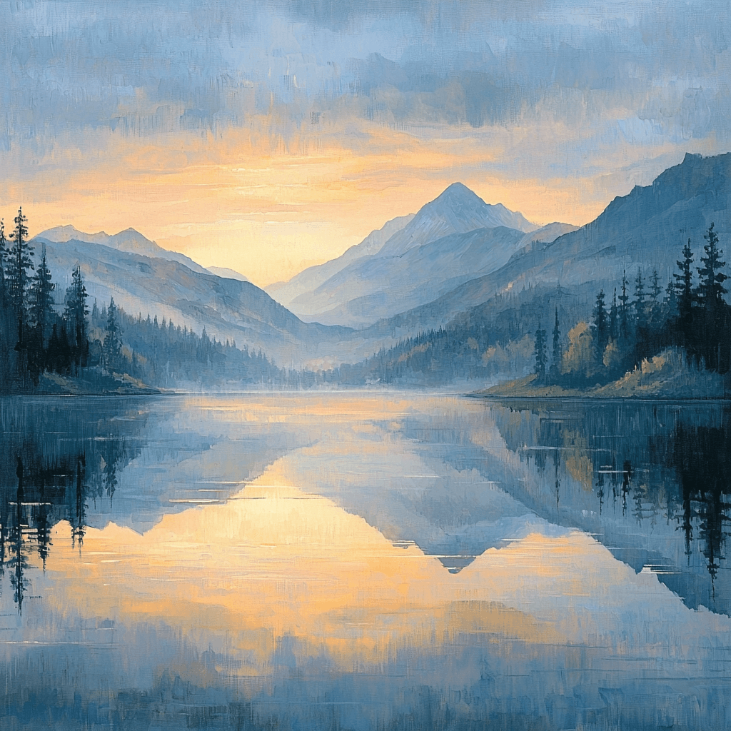 Caspar David Friedrich Inspired Reflections Of The Soul Painting By Numbers Kit