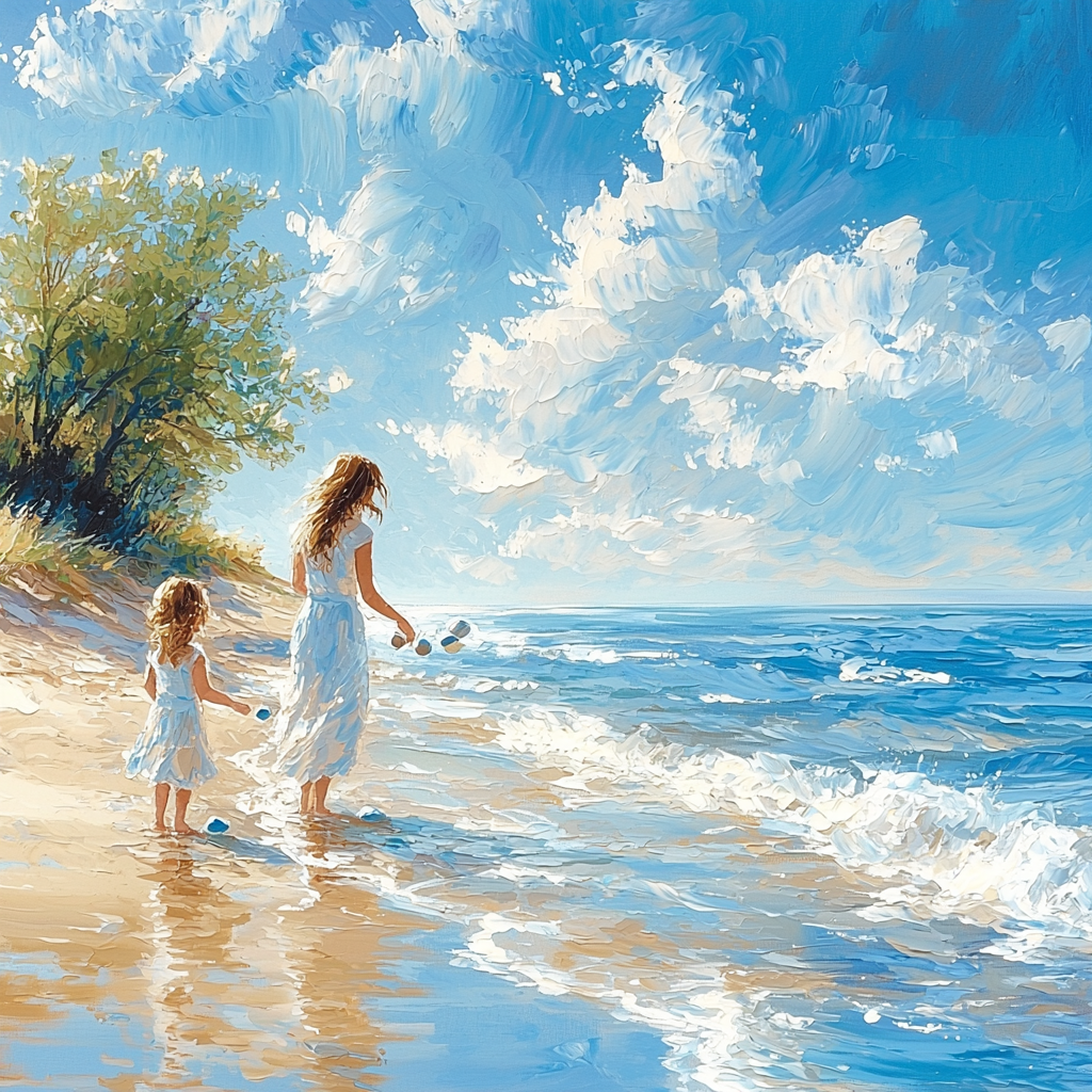 Gentle Rhythms Of The Sea Painting Number Kit