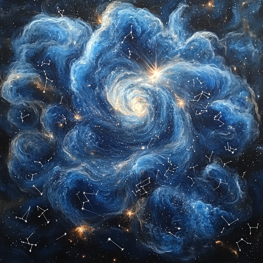 Michelangelo Inspired Celestial Wreath Numbered painting kits