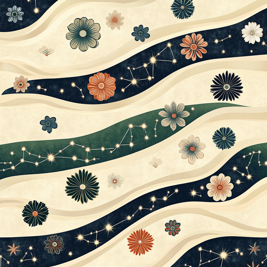 Alphonse Mucha Inspired Garden Of Constellations Painting by numbers kit