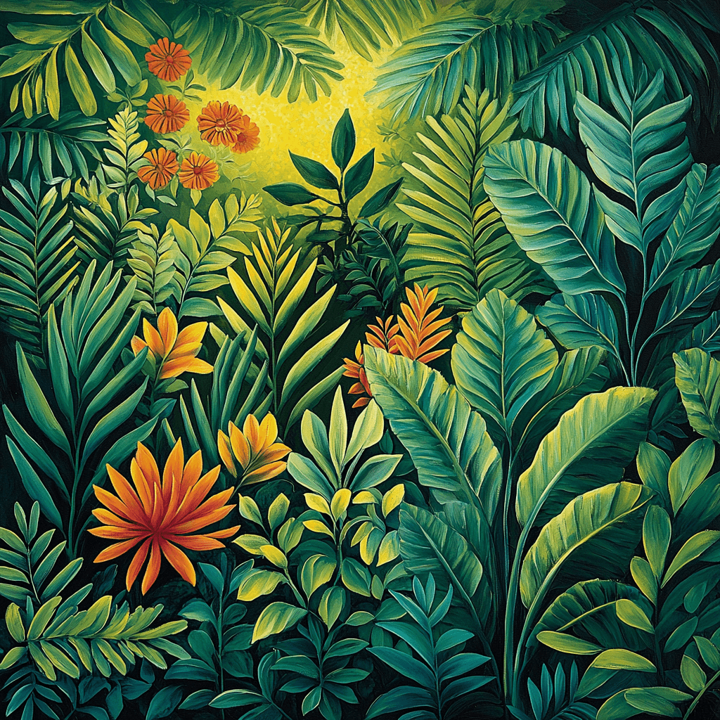 Henri Rousseau Inspired Whimsical Nature Paint By Numbers Art