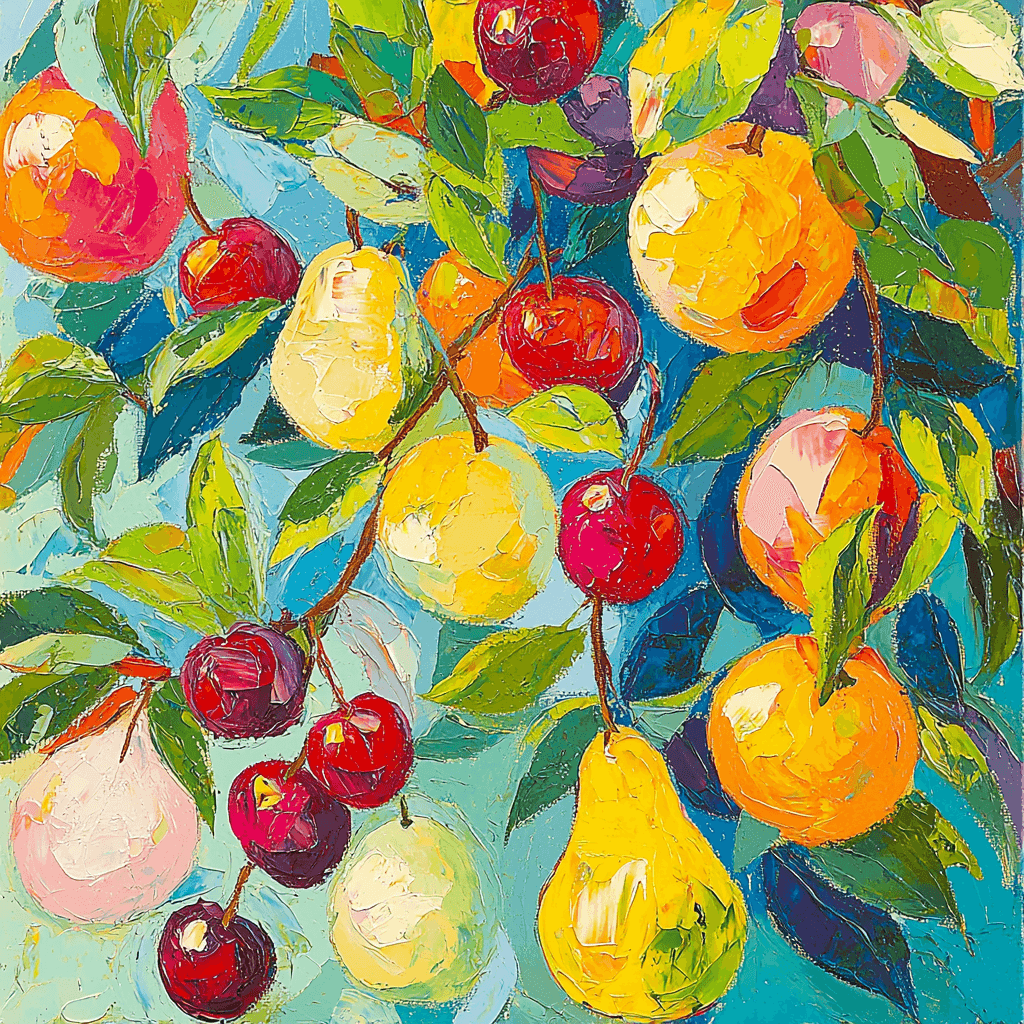 Matisse Inspired Sunny Fruit Orchard DIY Paint By Numbers