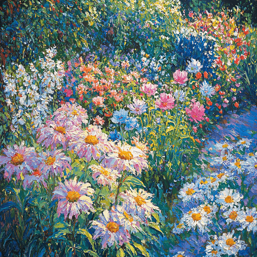 Claude Monet Inspired Colorful Garden Delight Painting Number Kit