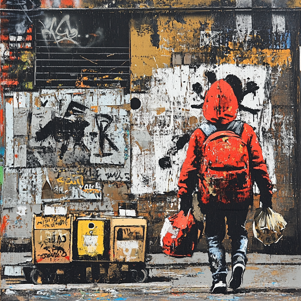 Banksy Inspired Urban Commentary Paint by numbers kits