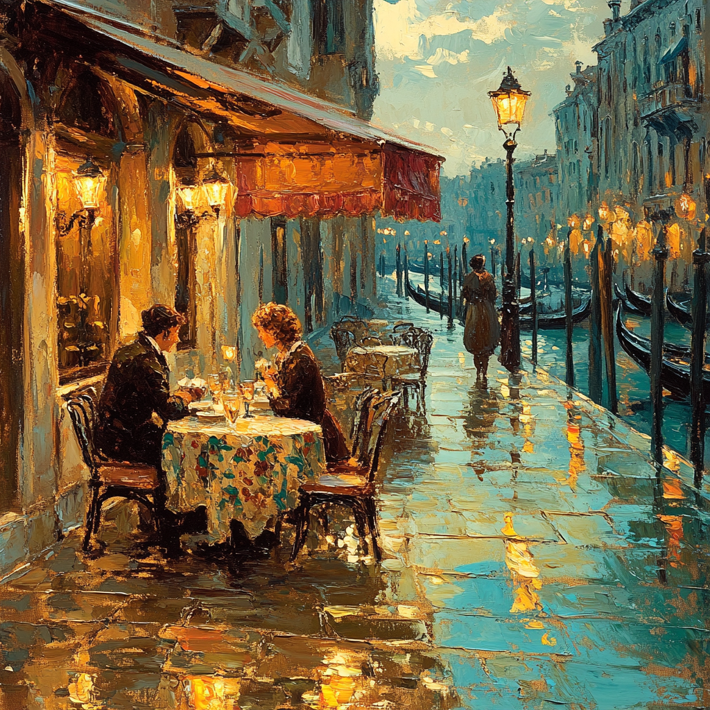 Dolce Inspired Venetian Café paint by numbers