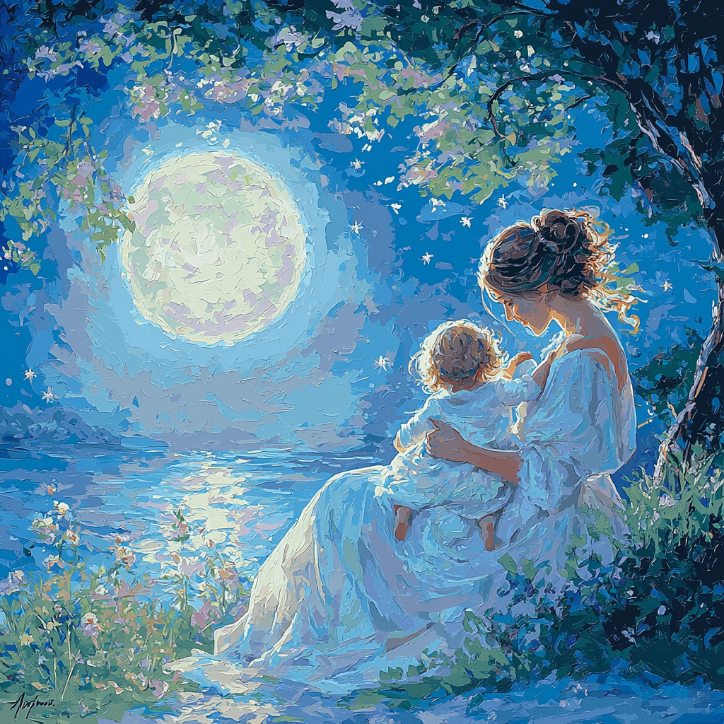 Moonlit Lullaby Paint By Color