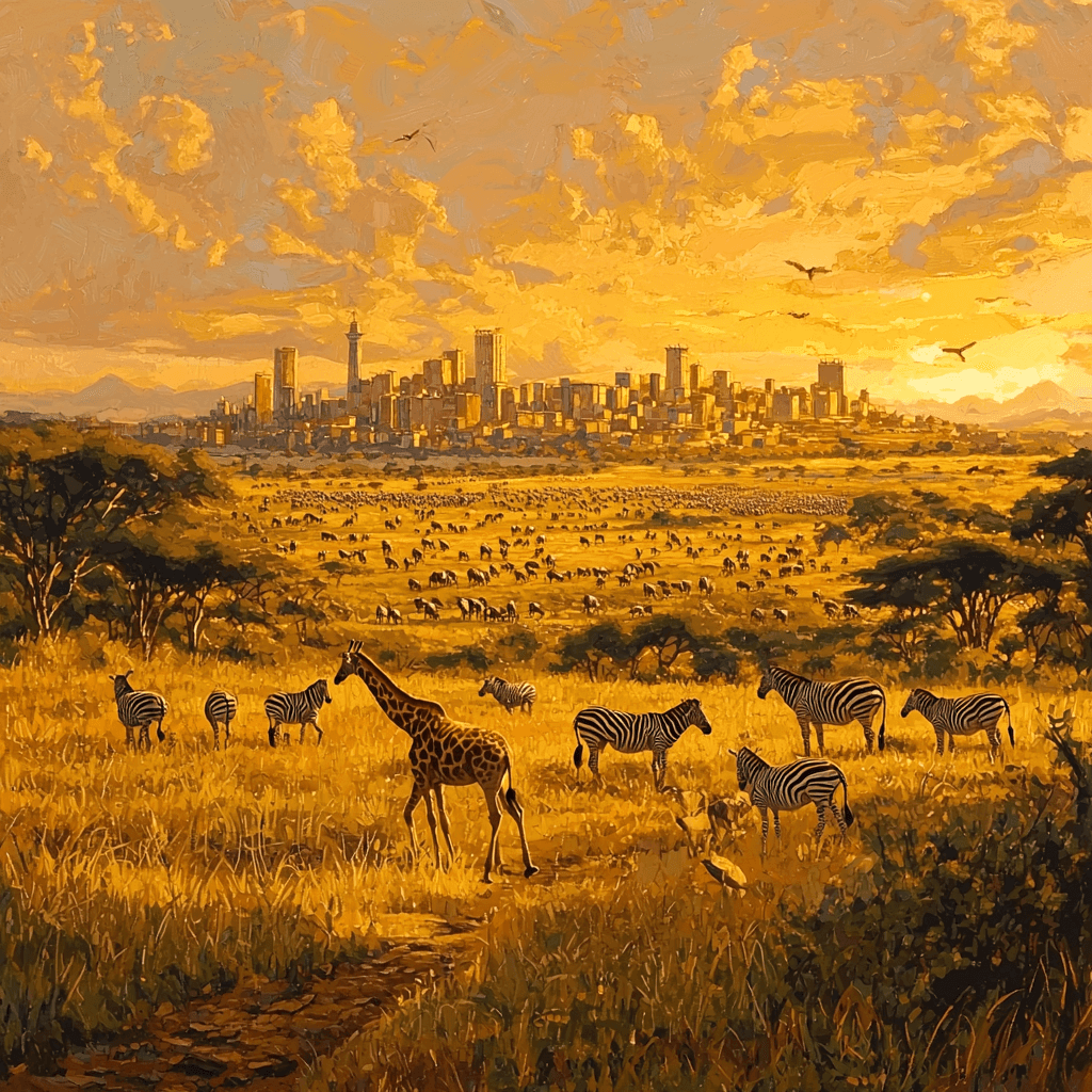 Nairobi National Park - Kenya Paint By Numbers