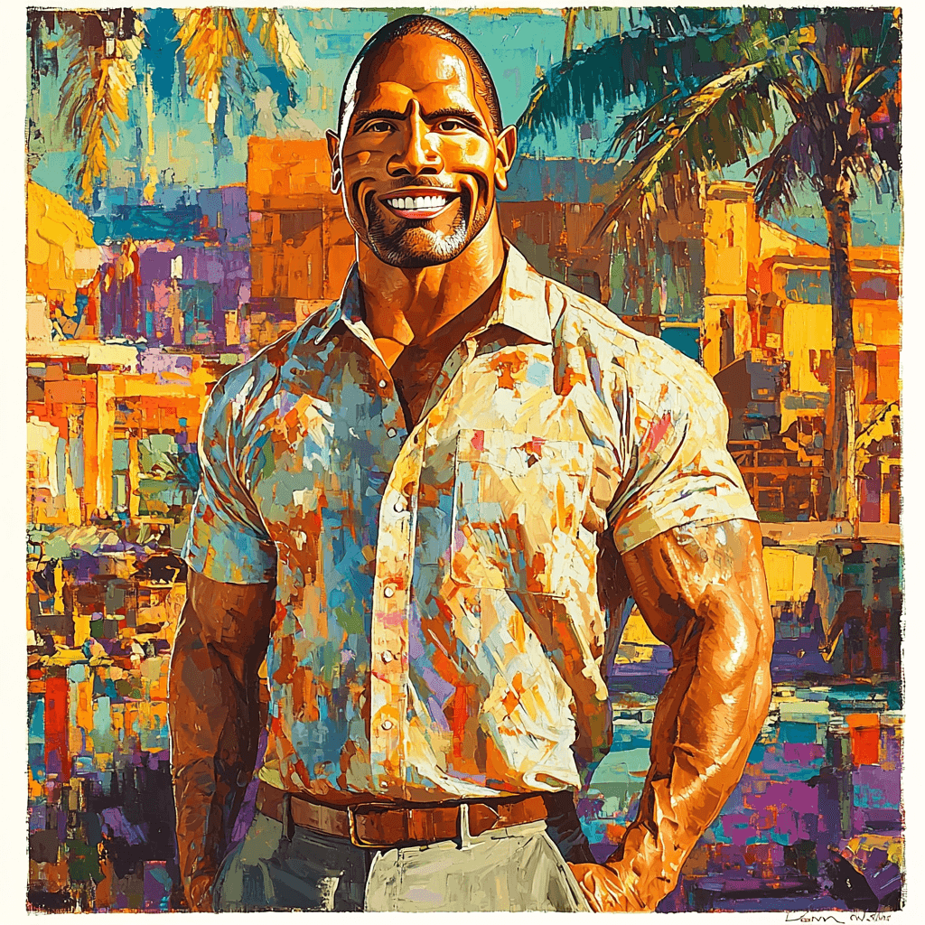 Dwayne Johnson: The Rock Of Charisma Paint By Numbers Art
