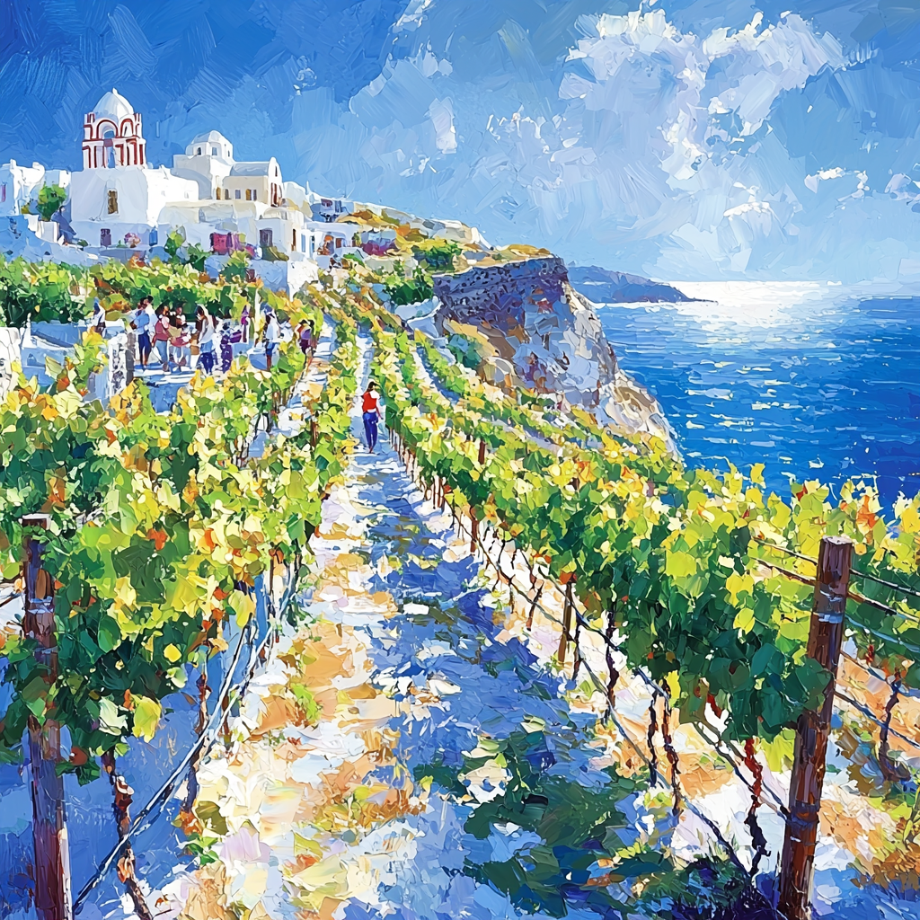 Santorini Wine Tasting Tours DIY Paint By Numbers