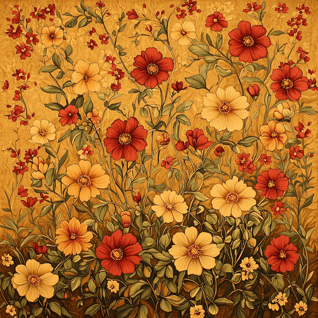 Nandalal Bose Inspired Eternal Blossom Symphony Paint By Number