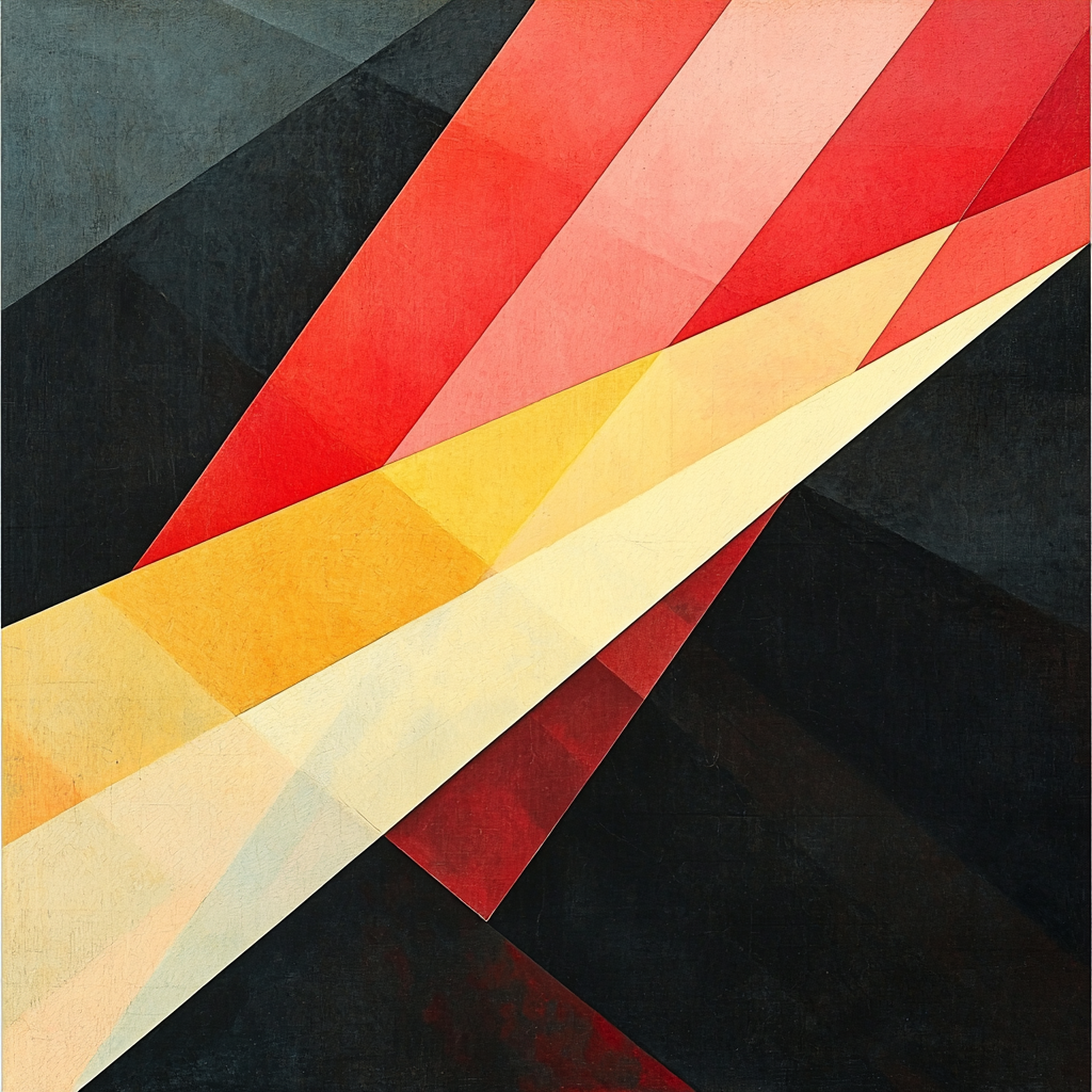 Kazimir Malevich Inspired Radiant Tension Numbered Painting Kits