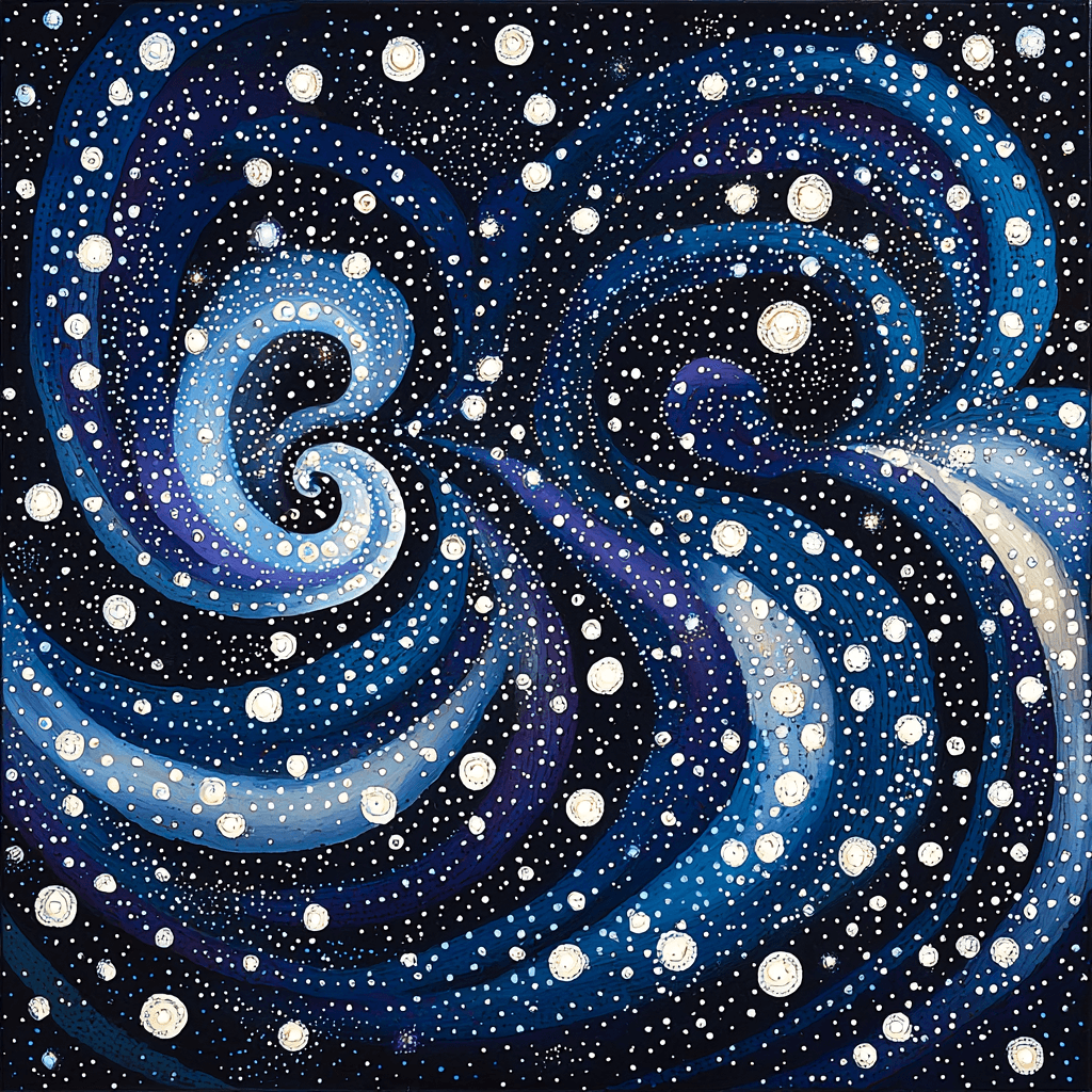 Yayoi Kusama Inspired Celestial Dotscape Painting By Numbers Kit