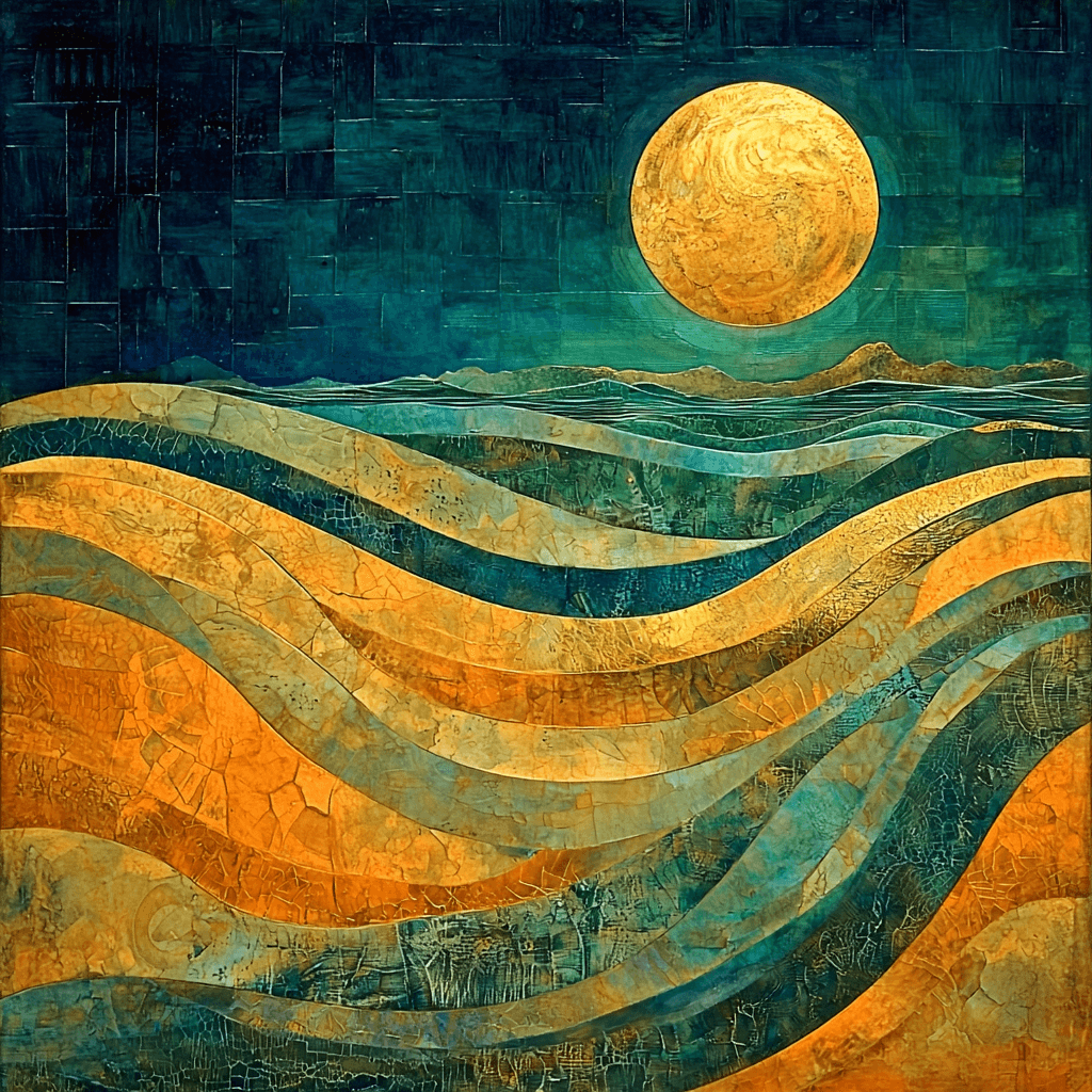 Max Ernst Inspired Beyond The Horizon Number Painting